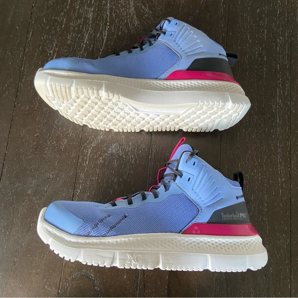 Timberland PRO Women's,‎ Setra Mid Comp Toe Work Boot, Periwinkle/Pink, 8M